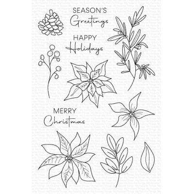 My Favorite Things Clear Stamps - Pretty Poinsettias